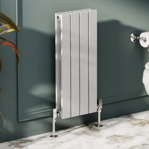 Go Bathrooms Pinta Horizontal White Radiator 600 x 272mm Flat Panel Horizontal White Double Wall Mounted Slim Designer Radiator