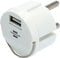Brennenstuhl Adattatore per presa USB (caricatore USB per l'uso in nidi di prese, 2,4 A, adatto per prese IP44 e avvolgicavo di Brennenstuhl, design piatto)