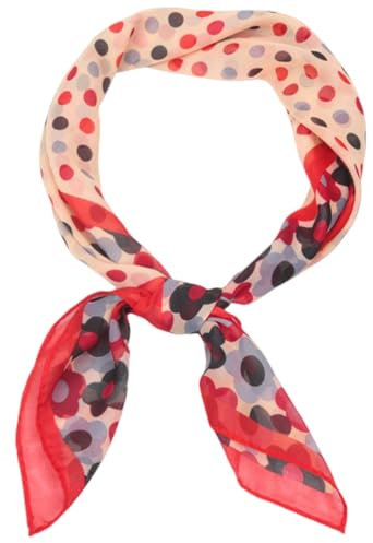 FAIRYGATE Schaltuch Chiffon Schaln Damen Elegant Bandana Große Quadratische Fleckschals Kopftuch Vierecktuch Haarschal Halstuc Frauen DA2721