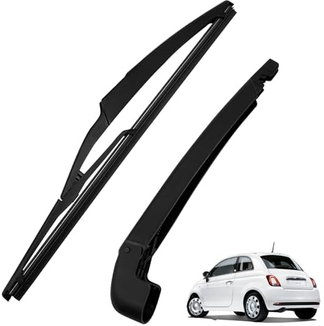 Brazo de limpiaparabrisas trasero para Fiat 500 2007-2011, MCamooer Brazo de limpiaparabrisas trasero compatible con accesorios Fiat 500 500L 500X