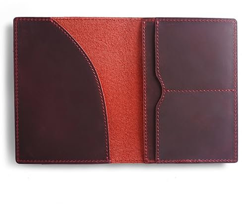DONGKER Porta Passaporto da Viaggio,Portafoglio per Passaporto in Pelle Custodia per Carte Identità da Viaggio e Carte di Credito