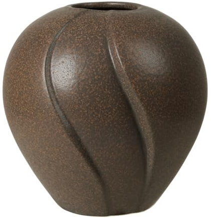 broste Copenhagen Leda Vase Antique Brown 25x25cm