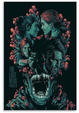 GAGALU Poster, Motiv: The Last of Us, dekoratives Gemälde, Leinwand, Wandposter und Kunstdruck, moderne Familienschlafzimmer-Dekoration, Poster, 60 x 90 cm