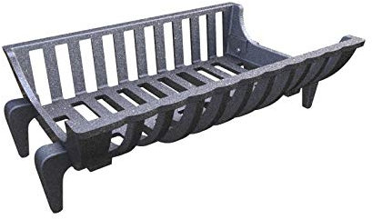 LUNA WAY CAST IRON - Panier à bûches en fonte | Porte-bûches pour cheminée | Design moderne | Noir, Fonte, 45x42,5x28,5x15 cm