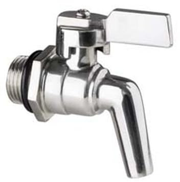 1PEZZO RUBINETTO A LEVA ACCIAIO INOX PER FUSTI E SERBATOI - M 3/4