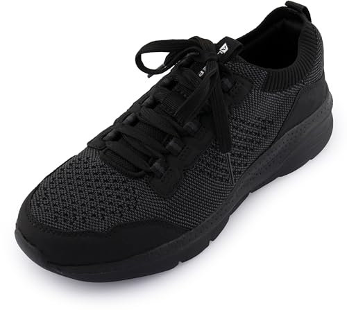 Alpine PRO SOBRAL Schwarz Herren Sneakers, Laufschuhe, Sportschuhe, Turnschuhe, Fitnessschuhe, Joggingschuhe, Freizeitschuhe, Atmungsaktives Textil, Leichte Eva-Sohle, Ideal für Sport und Alltag (46)