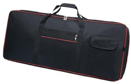rockible 61 Key Keyboard Gig Carrying Bag Oxford Cloth Comfortable Dustproof Breathable Protective Waterproof Cover with Handles, 93x25x7cm