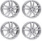 4x Rial Felgen Alufelgen X10 8.0Jx18 ET30 5x120 polar-silber kompatibel mit BMW 1 2 3 4 5 6 7 M135i M235i X1 X3 X4 Z4 Z4 M