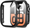 Diruite 2 Pezzi Cover per Apple Watch Series 10 42mm Vetro Temperato Pellicola Protettiva,PC Rigido Case Protettiva Ultrasottil Custodia,Nero,Series 10-42mm