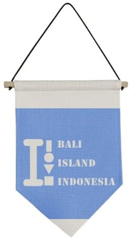 bali island indsia art deco fashion Canvas Flag Hanging Wall Art Decor Banner
