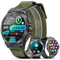 MEGALITH Orologio Smartwatch Uomo Fitness: Sport Tracker Contapassi Smart Watch Chiamate Bluetooth - Pressione Sanguigna Smartwatch Verde Impermeabile
