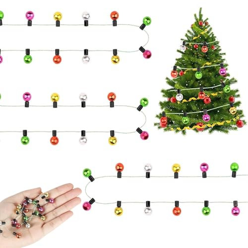 Wichtel ZubehöR, Weihnachtsdeko, 3 Stücke 1m Bunte Puppenhaus ZubehöR, Miniatur Wichtel Weihnachten ZubehöR füR Weihnachtsdeko Puppenhaus MöBel, Kinder Geschenk, für Ab 14 Jahren