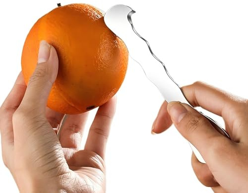 VANYI Orange Peeler, 304 Stainless Steel Citrus Fruit Peeling Tool, Kitchen Slicer Remover