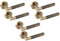 HANDLEZONE® 3 Sets Evo Grip Lever On Round Rose Door Handles, Internal Passage Latch Handles - Antique Bronze
