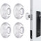 4Pcs Wall Door Handle Stopper Protector, Silicone Door Handle Protectors, Reusable Rubber Doorstop Bumper for Home Office (1.97x0.47)