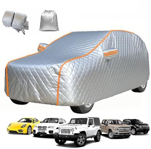 Funda Coche Antigranizo para GMC Terrain 2010-2025 Cubre Coches Exterior para Impermeable Durable Transpirable Anti-UV Antipolvo(Color:Plata-CT,Size:361)