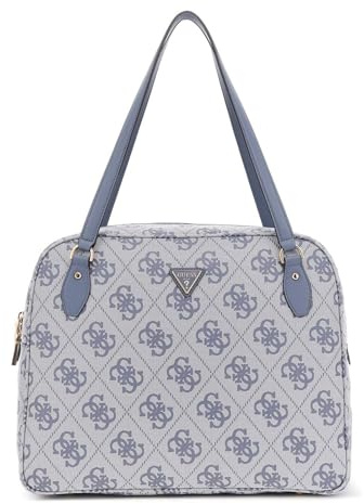 GUESS shopper bolsa bolsa de viaje con compartimento para portátil Travel Tote Slate Logo gris azulado