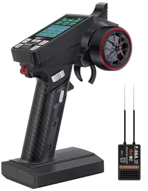 ZCDYGHU Für HotRC CT-8A 2,4 GHz 8-Kanal für FHSS Digital für Sender mit F-08A für PWM-Empfänger für RC-Auto-Boot-Panzer-Drohne und Fahrzeugmodell(Standard Edition)