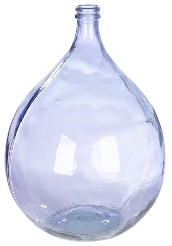 GILDE Bodenvase Cordoba - Glas - Flieder - glänzend rund - Höhe 56cm x Ø 40cm - wasserdichte Blumenvase