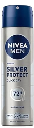 6er Pack - NIVEA MEN Deospray, Antitranspirant, 72 Stunden Aktivschutz – Silver Protect – 150 ml