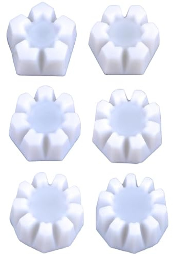 Flower Pour Cups Set – Silicone 6pcs | Acrylic Paint Pouring Tools | Fluid Art Strainer Cups, Multi Slot Paint Pouring Cup 5–10 Holes, DIY Art Supplies | Painting Use