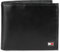 Tommy Hilfiger Portefeuille en cuir pour homme – Blocage RFID fin fin avec porte-cartes amovible et boîte cadeau Noir Oxford