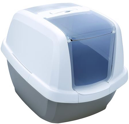 Toilette Lettiera Maddy Imac Colore Tortora 62x49,5x47,5H ideale per Gatti di Grossa Taglia