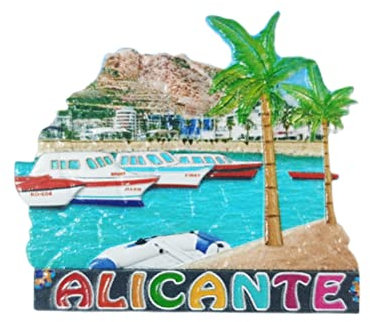 3D Alicante Spain Refrigerator Fridge Magnet Tourist Souvenirs Handmade Magnetic Stickers Home Kitchen Decoration Travel Gift