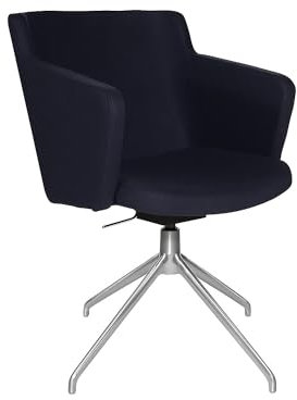 TOPSTAR | Besuchersessel SFH | 3D-Sitzgelenk und Aluminium-Fußkreuz | dunkelblau