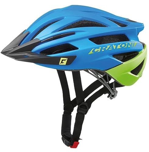 Cratoni Agravic Fahrradhelm, Blue Lime matt, S-M 54-58 cm