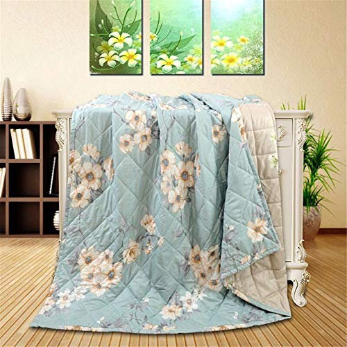 FANSU Tagesdecke Bettüberwurf Steppdecke Mikrofaser Doppelbett Einselbetten Gesteppt Bettwäsche Sofaüberwurf Wohndecke Bettdecke Stepp Gesteppter Quilt (Blumen,140x200cm)