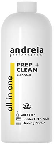 Andreia Professional Prep & Clean All In One - Cleanser For Gel Polish, Builder Gel and Acrylic Nails - Manicure Preparation (Sanitises Nail) Multi-Purpose Prep and Wipe 1000ml