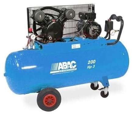 Abac - Compresseur à piston 3CV 400V Triphasé 9 bar 200L Direct - VCF3/200 CT3 ABAC