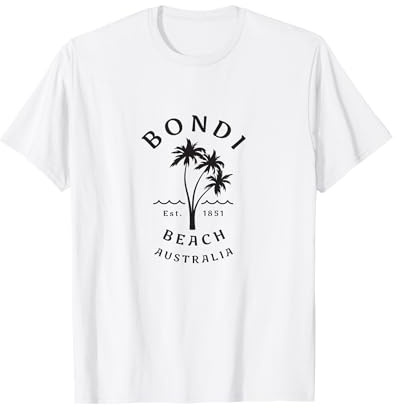 Retro Cool Bondi Beach Australien Vintage Palme Neuheit T-Shirt