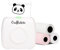 Crafts&Co® Portable Photo Printer, Mobile Mini Printer with 3 Rolls + App, Wireless Pocket Printer, Mobile Phone Printer for Pictures, Labels, Stickers, Shopping List Without Ink Printing, Th