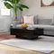 Tidyard Couchtisch mit Schublade Beistelltisch Wohnzimmertisch Kaffeetisch Sofatisch Teetisch Spanplatte Schwarz 90x60x31 cm