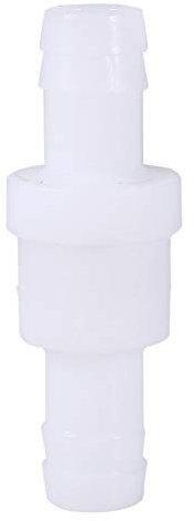 12mm Inline Check Valve, Plastic Check Valve Fuel Oil Water Gas Air One Way Return for Water Fuel LPG