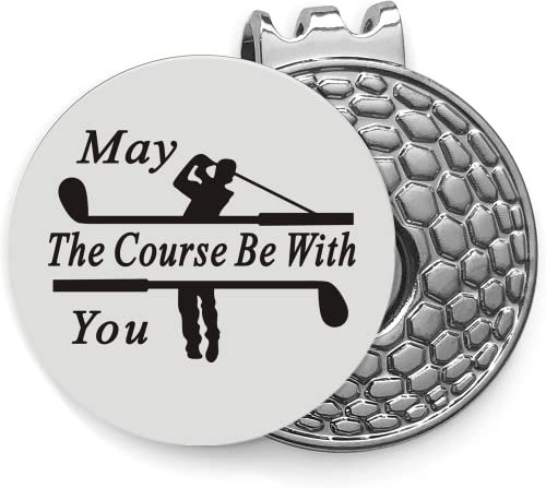 JSWLYWMTPJ Magnetische Golfball-Marker Hutclip für Ehemann, Freund, Vater, Geschenk - I Love You More Than You Love Golf-Liebhaber