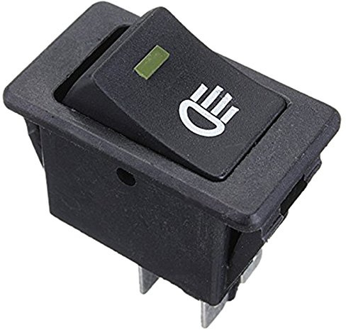 Josenidny 12V Universal Nebelscheinwerfer Wippschalter LED Auto Lampe - Gelbe LED