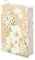 Kuiaobaty Weiße Blumen Buchhülle, Blumen- und Schmetterlings-Schutzhülle für Schulheft, Beige
