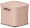 Rotho Maloja Aufbewahrungsbox 40 l, Kunststoff, rosa, 40 (39.5 x 38.0 x 34.0 cm)