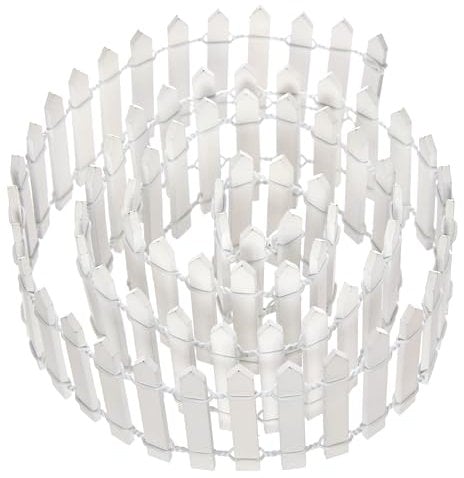 Baker Ross FX965 Mini White Picket Fence Roll - Pack of 2, Decorations for Dolls Houses and Fairy Gardens