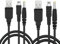 Gomass 2er-Pack Ersatz-PSP-Ladekabel, Netzkabel für Sony PSP 1000 2000 3000 Serie (PSP-1001, 2001, 3001) Ladekabel 2-in-1