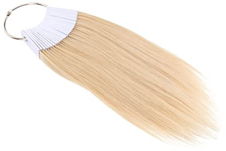 Angoily 3sets Hair Rings Human Hair Testing Strands Salon Hair Coloring Supplies Hair Extension Sample Ring 30pcs*3