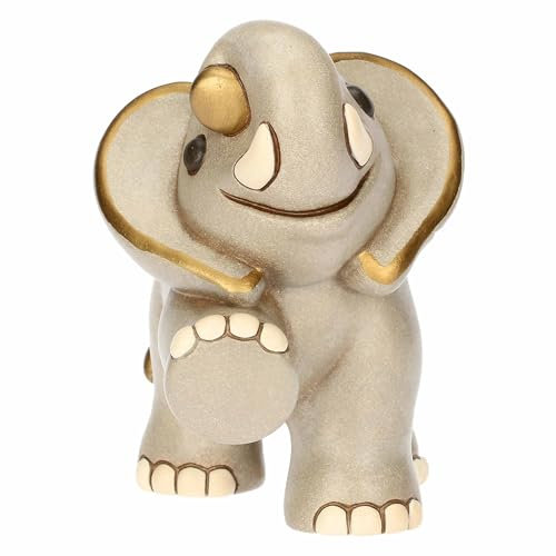 THUN, Elefant Elly aus Keramik, handverziert, große Version, 15 x 11,2 x 14,8 cm