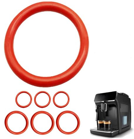 7 Stück O-ringe Dichtung für Philips Kaffeevollautomat Ersatzteile,Wartungssatz Ring Silikon Dichtungsringe Brühgruppe Auslaufventil kompatibel Saeco Latte Kaffeemaschinen Dichtungsteile (C)