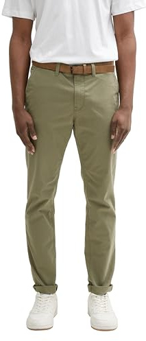 TOM TAILOR Denim Slim Chinohose mit Gürtel