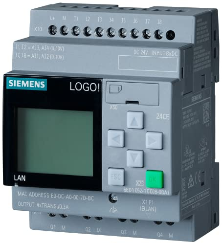 Siemens LOGO! Logikmodul, 8 Eing. Transistor Ausg.Typ Analog Eing.Typ