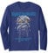 Iron Maiden - Powerslave Head Mummy Navy Long Sleeve T-Shirt