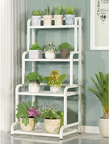 Pflanzenständer für den Innenbereich, Pflanzenregal für den Außenbereich, Blumenständer, Pflanzenregal aus weißem Metall, Dekorationsregal für den Innenbereich, Leiterregal für den Balkon, Garten, Te